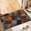 1Pcs Anti Fatigue Kitchen Rugs Geometric Rust Print Waterproof Non Slip Thick Cushioned Mat