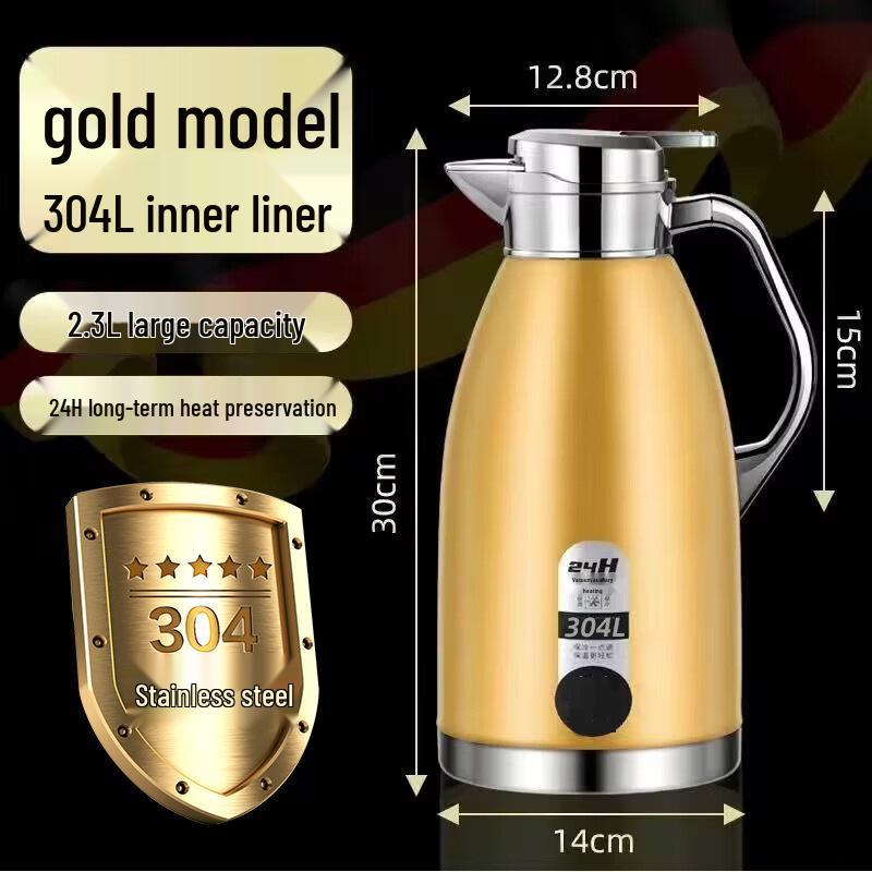 Large Capacity 304 Stainless Steel Thermos Flask for Home, Restaurant, Hotel, or Tea House