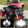 For Harley Touring Road King Street Glide Motorcycles Accessories Headlight 7" Black LED Projector Headlight 4.5" Fog Lamp