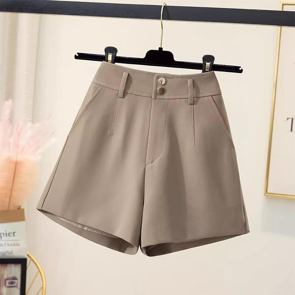 Women's High Waist Wide Leg Shorts Summer Loose Casual Paperbag Waist Shorts