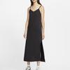 Nike Sleeveless Dresses Women's Black Boat Neck Thin Long CJ3751-010