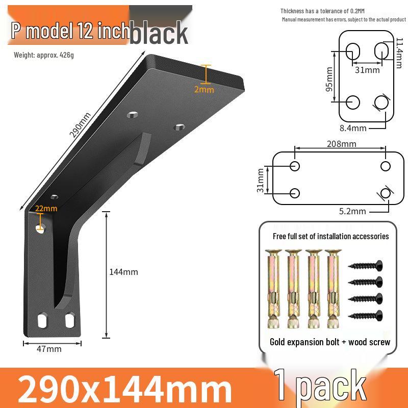 Staffa di Supporto Triangolare Robusta da Parete per Scrivania, Mobile TV e Scaffalature.