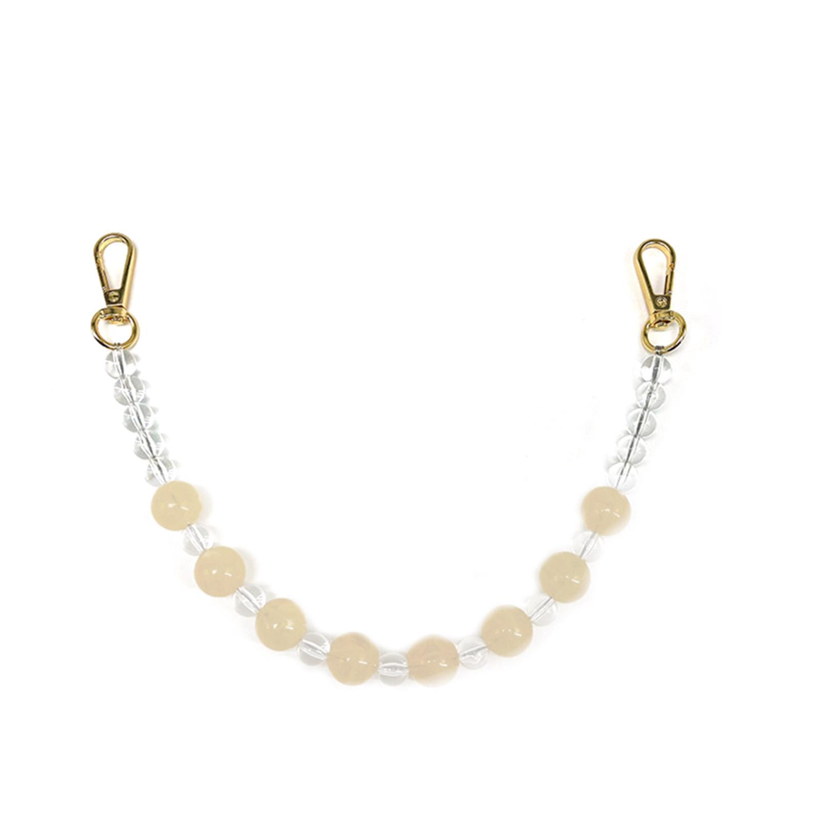 

Цепочка для сумки, ремешок для сумки, замена, клатчи, цепочки из круглых бусин, ремешки 36 см, аксессуары для сумок ручной работы DIY жёлтый