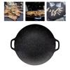 Korean BBQ Grill Pan Cooking Meat Steak Non- Coating Round Frying Roasting for Outdoor