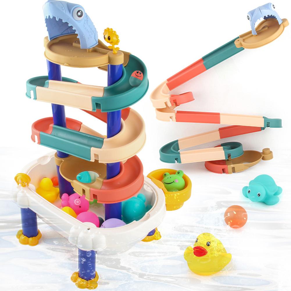 Run Maze Ball Track Building Blocks Funnel Slide Assemble Bricks Tools For Babywashing