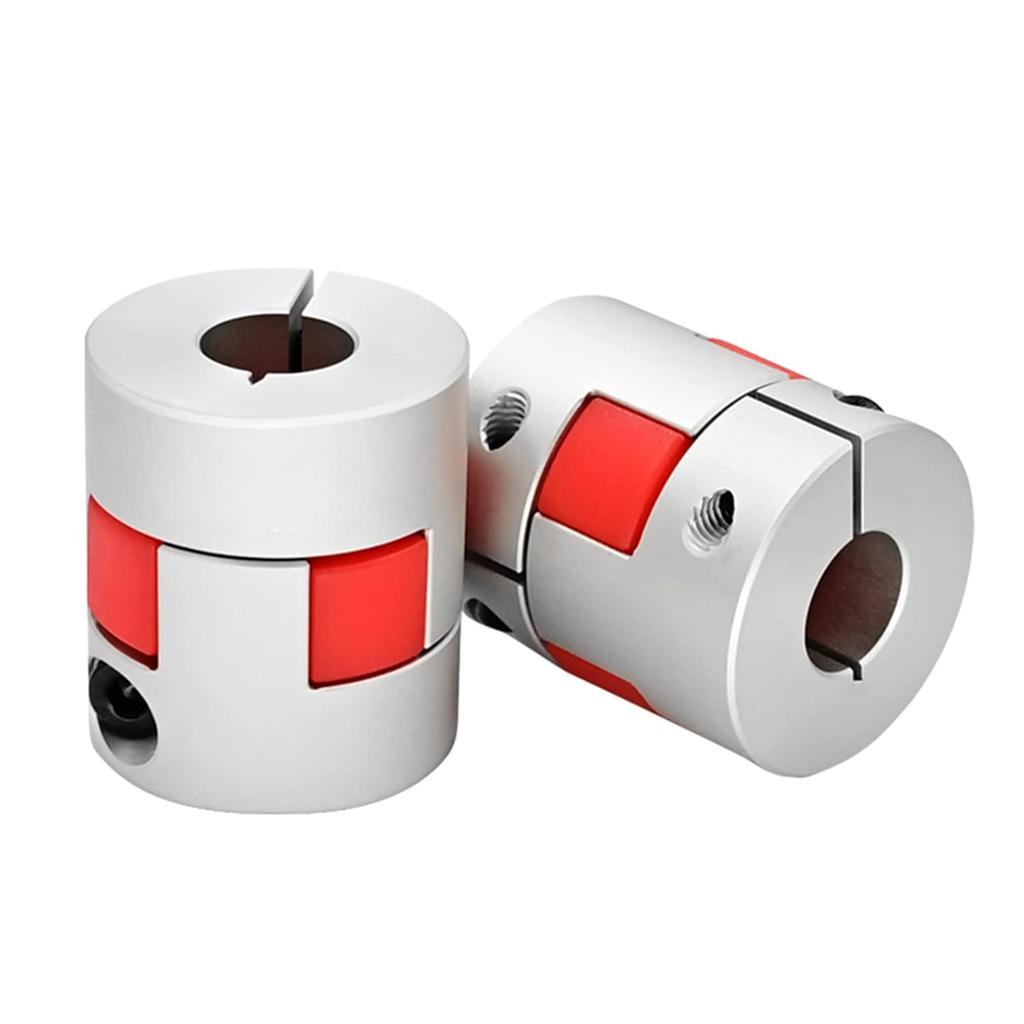 Upgrade D20*L25 Flexible Shaft Coupling 8mm to 8mm Aluminium Plum Connector Flexible Coupler for 3D Printer CNC Machine and Servo Stepped Motor