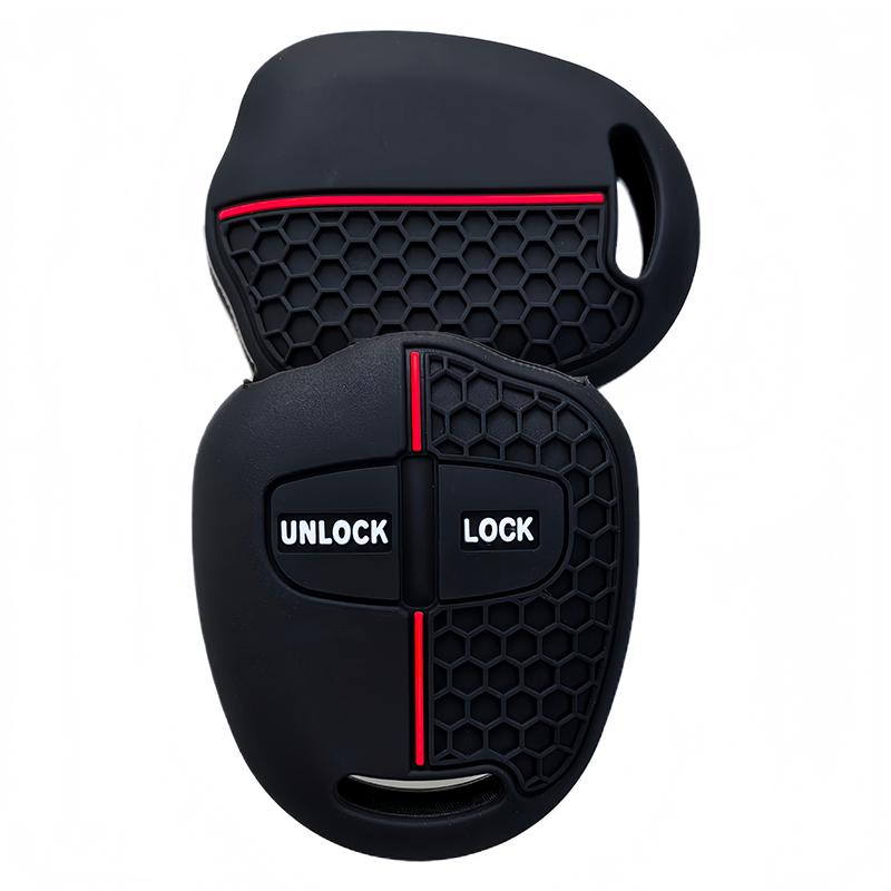 Silicone Key Case Cover Fit For Mitsubishi Lancer Ex Asx Outlander Galant Pajero 2 Buttons Remote Car Key Accessories