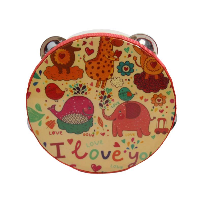 Wooden Tambourine for Kindergarten Music and Dance