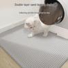 Extra Large Washable Cat Litter Box Mat - Anti-Splash, Anti-Tracking, Double Layer EVA Filter