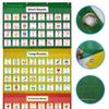 W89C Hanging Storage Pocket Chart for Classroom Wall Decor Detachable Pocket Chart