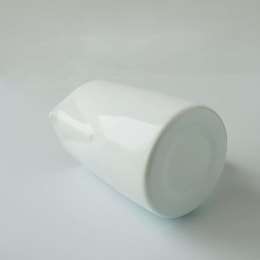 FUN COFFEE Milk Pitcher, Latte Art Milk Frothing PitcherJug, Stainless Steel, CoffeeEspresso, 15 oz (450ml), White (co-0008-1)