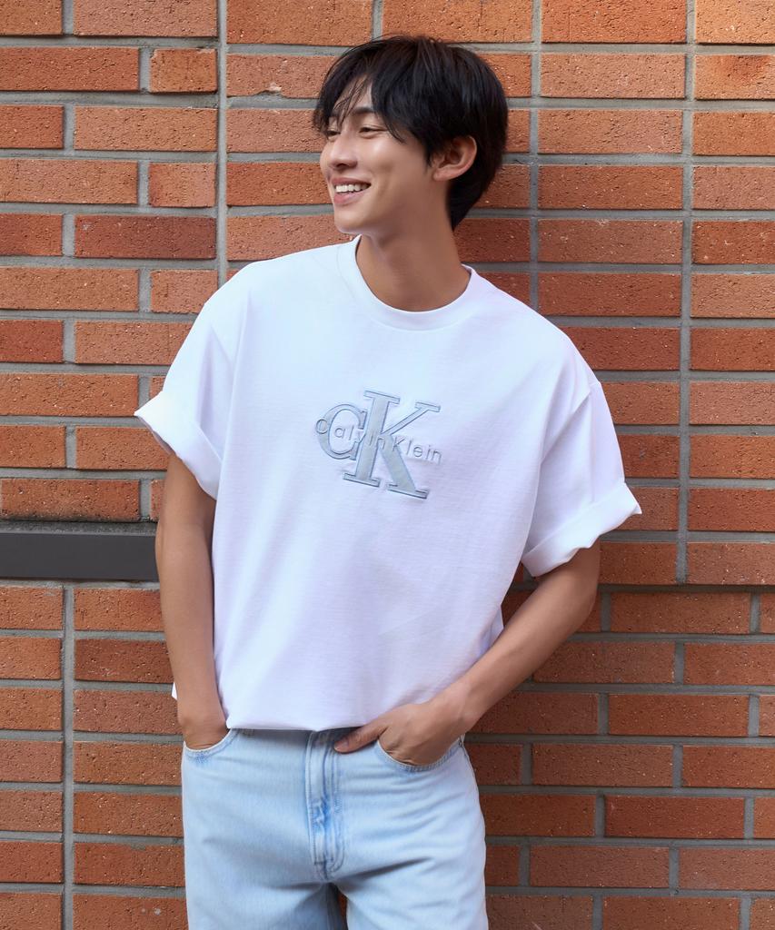 Kaelbinkeullainjin Elevated Monologo Short Sleeve T-Shirt 4Rf819G Yaf