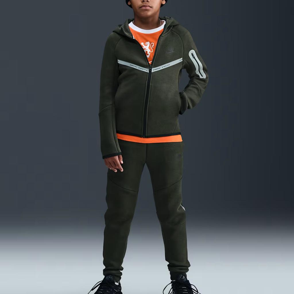 Nike Tech Fleece Hooded Comfort Zip Jacket Kids Jackets IM9154-355