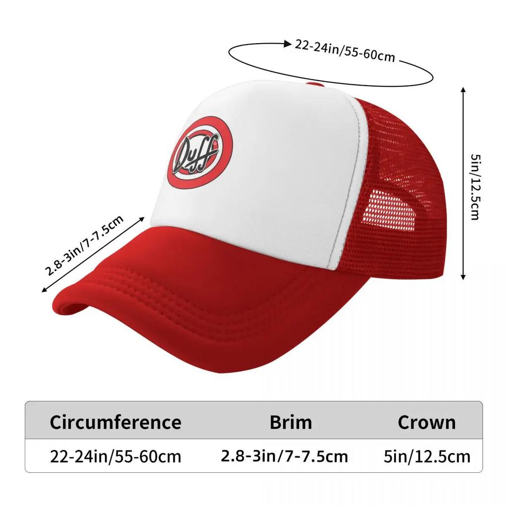 Duff Beer Cap Fashion Casual Mesh Baseball Caps Adjustable Hat Hip Hop Summer Unisex Baseball Hats Polychromatic
