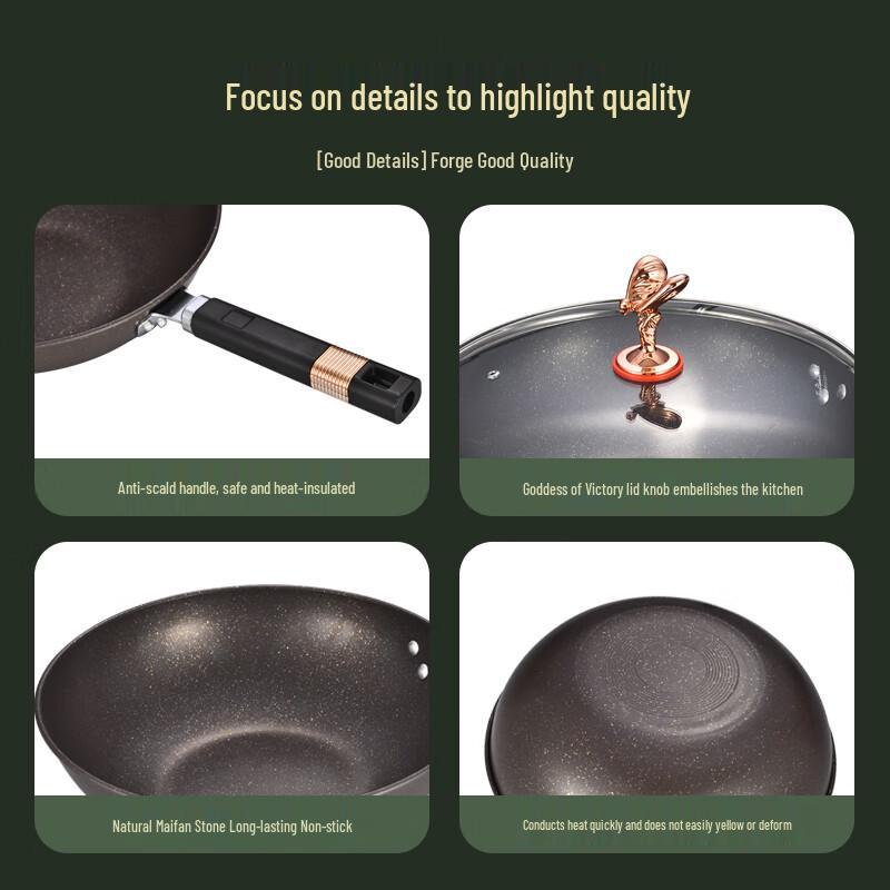 Huoxiang Rolls-Royce HXG-CG325 32cm Non-stick Wok