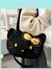 Hello Kitty Large Capacity Tote Bag With Plush Material For Daily Casual Use