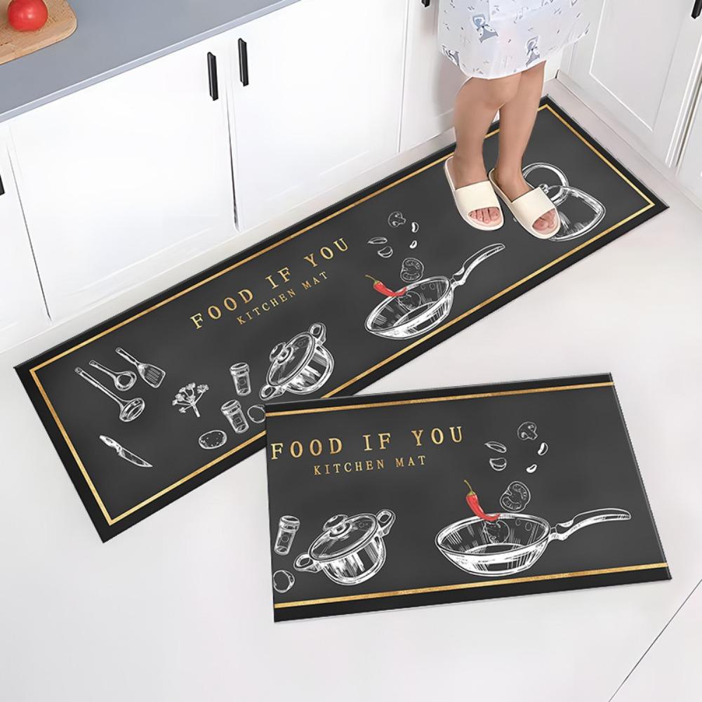 Tappeto da cucina semplice in stile nordico alla moda, tappeto da casa, decorazione moderna per la casa