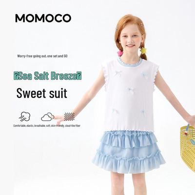 MOMOCO Girls' Fashion Two-Piece Summer Set