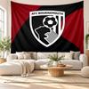 Bournemouth Football Wall Tapestry, Soft Fabric Wall Hanging, Decorative Backdrop For Bedroom Home Wall Art