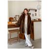 VAYLA Winter Neu Damen Jacke mit lockigen Ärmeln und Pelzmodischer Schalkragen Dicke Langarmjacke