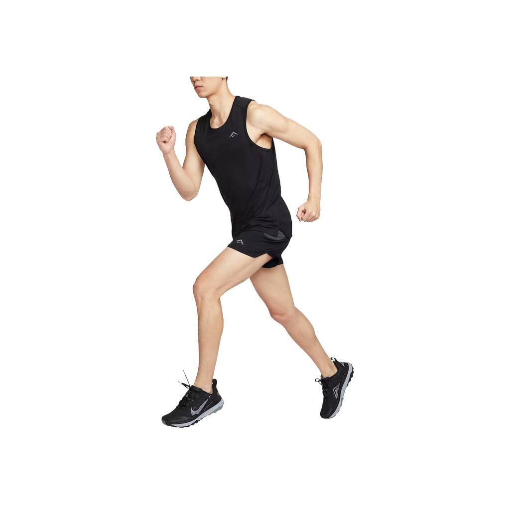 Nike Dri-FIT ADV Solarchase Comfortable Fashion Simple Versatile Solid Color Tank Top Men Tops Black HJ4169-010