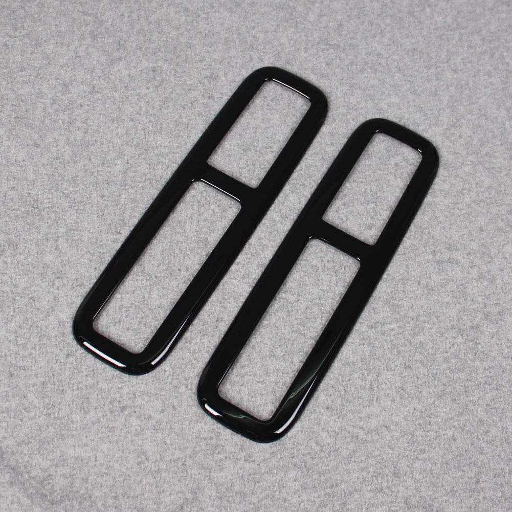 RUIQ Rear Seat Air Conditioning Ring Garnish for Mitsubishi Delica Standard Piano Black D5 Grade,