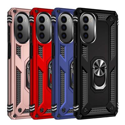 Für Motorola G52 G82 G22 G51 5G G71 G41 Fall Stoßfest Rüstung Metall Ring Ständer Abdeckung für Moto E20 E30 e40 E32 G60S G20 G30