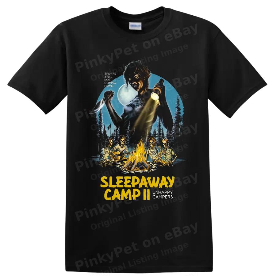 Schullandheim Horrorfilm T-Shirt Killer Lagerfeuer Skelette Slasher Kunst T-Shirt