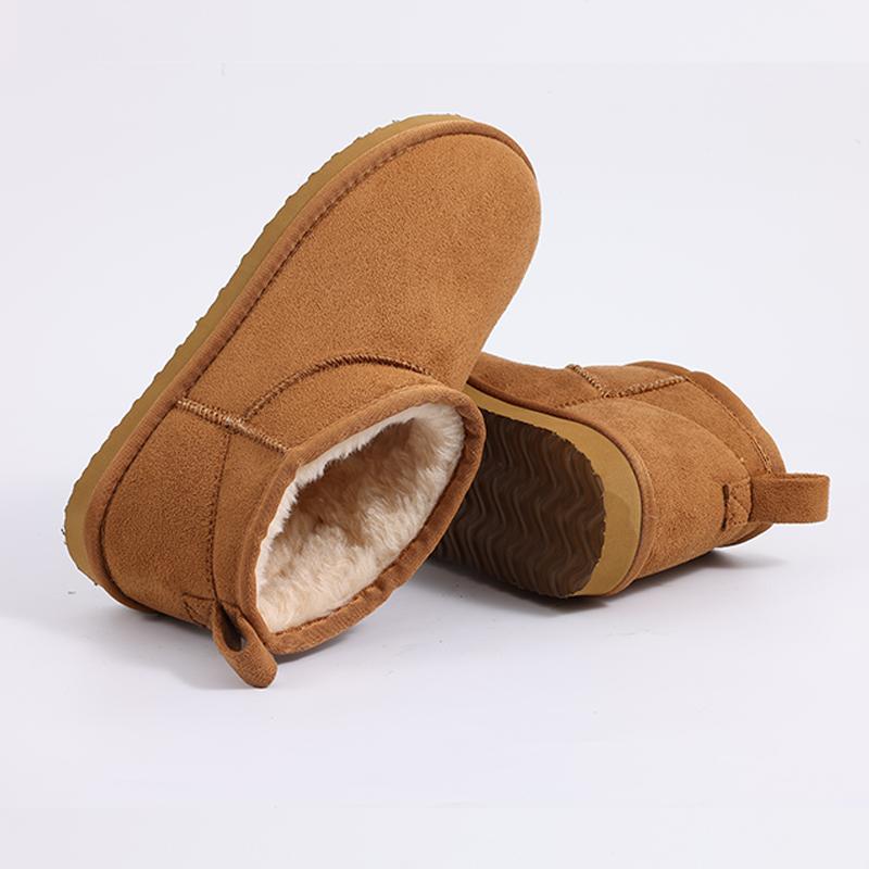 Fashion Shevalues Warm Fur Fluffy Snow Boots For Women Non-slip Comfy Men Outdoor Classic Plush Snow Boot Winter Fuzzy Home Cotton Shoes