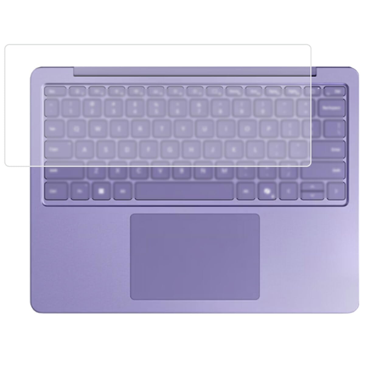 

ClearView Keyboard Cover for Microsoft Surface Laptop 13-inch (2025 Model) - Protective Film, Made in Japan [Quiet]