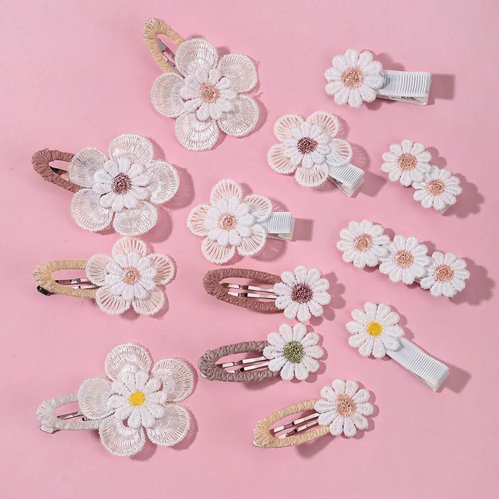 2 Stück Niedliche Baby Mädchen Haarspangen Gänseblümchen Blume Kinder Haarnadeln Prinzessin Haarspange Kind Haarschmuck Frühling Koreanischer Stil Haarklammern