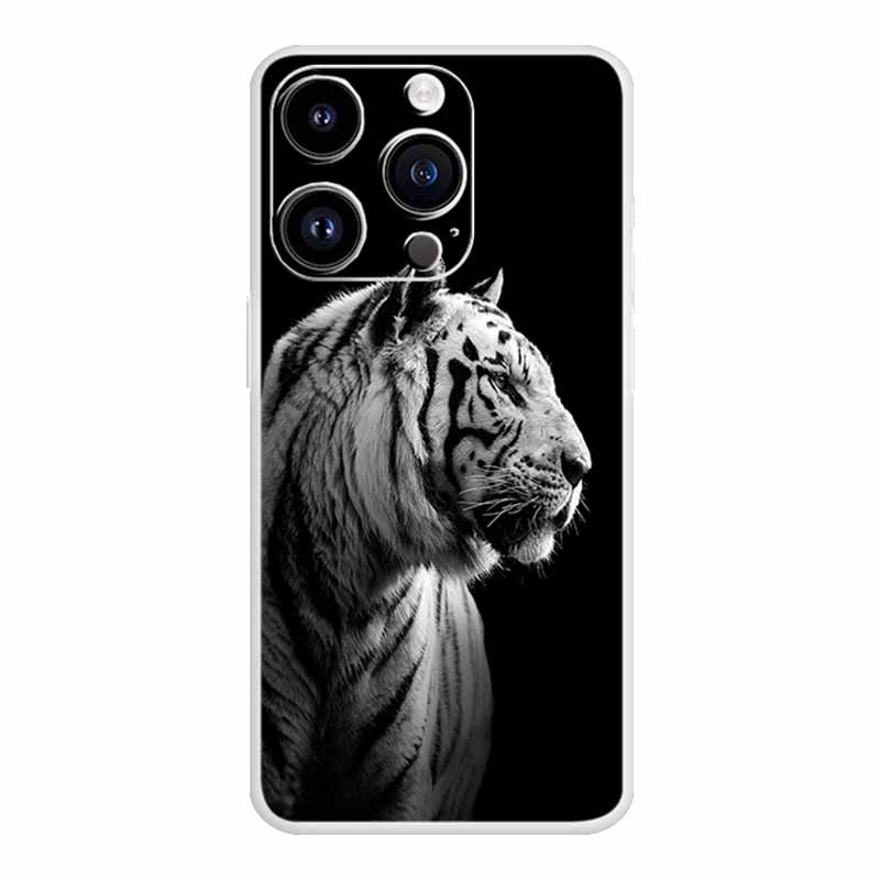Für iPhone 16 Pro Max Hülle Luxus Silikon TPU Weiche Abdeckung Handyhülle iPhone16 plus 16e Stoßfester Bumper Funda Tiere Hülle