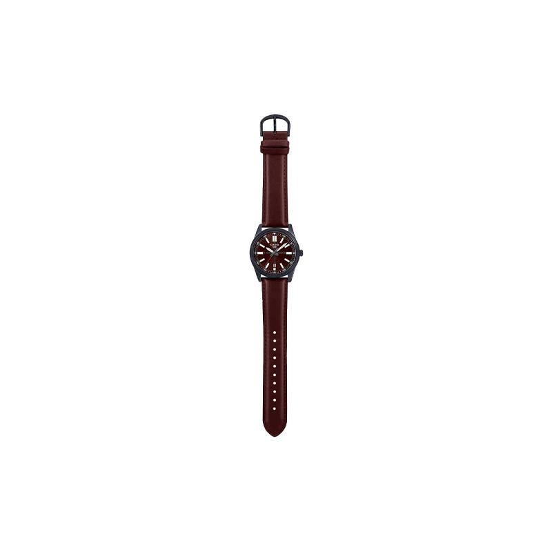 Casio STANDARD Series Men's Analog Watch Series Classic Casual Date Display Waterproof Quartz Movement Leather Strap Japanese and Korean MTP-VD02BL-5E