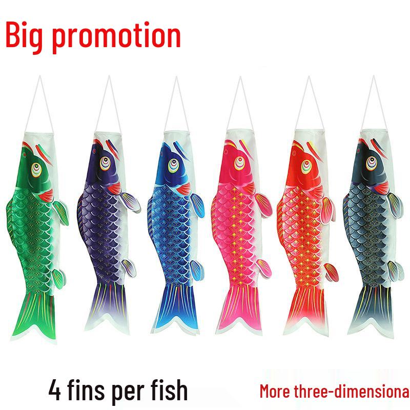 Japanischer Koinobori Karpfen-Wimpel Dekorative Fahne - Fischförmige Foto-Requisite.