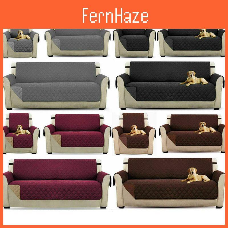 Comfortable Reversible Quilted Sofa Cover Furniture Protector For Easy Cleaning And Care