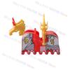 High-Quality Moc High-Quality Medeival High-Quality Knights High-Quality Figures High-Quality Horse High-Quality Saddle High-Quality Mount