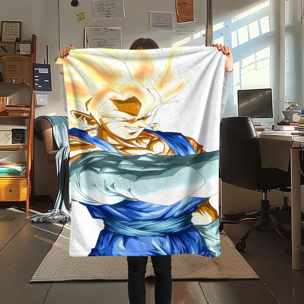 Dragon Ball Characters Print Flannel Blanket,High Quality Comfortable for All Seasons,Home Decor,Warmth and Comfort,Perfect for Christmas Gifts