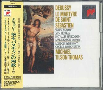 

CD MICHAEL TILSON THOMAS, LONDON SYMPH - Debussy Le Martyre De Saint Sebasti SRCR9105PROMO SONY 1993 Japan Classical Used