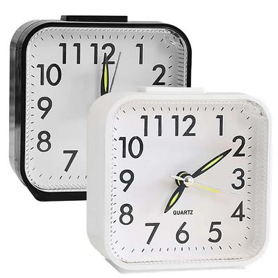 Reloj Despertador sin Tictac Diseño Snooze con Función de Luz Reloj de Mesa Portátil para Niños Escritorio Reloj Despertador Decoración para el Hogar