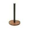 Natural Wood No-Punch Kitchen Paper Towel Holder and Hanging Rack