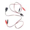 55CM Alligator Test Clips Power Cable Clamp To USB Male And Female Socket Test Leads Connector Power Supply Adapter Wire