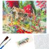 Paint by Numbers Picture Rustic Cottage 30X40Cm Set Without Frame