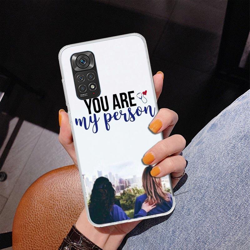 Greys Anatomy Person Phnoe Case for Phnoe Case for Xiaomi Redmi Note 15 14 14S 13 Pro Plus 12 12S 11S 11E 10S 10 11T 5G Unique C
