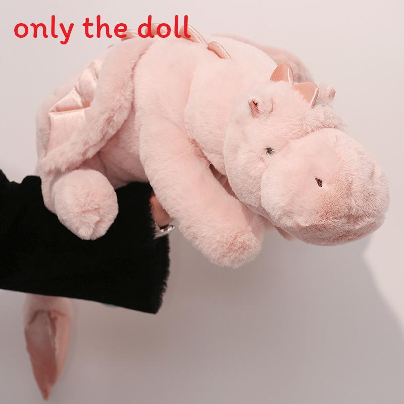 Little Dragon Plush Toy Soft Animal Doll With Prone Posture Design For Girls Bed Pillow
