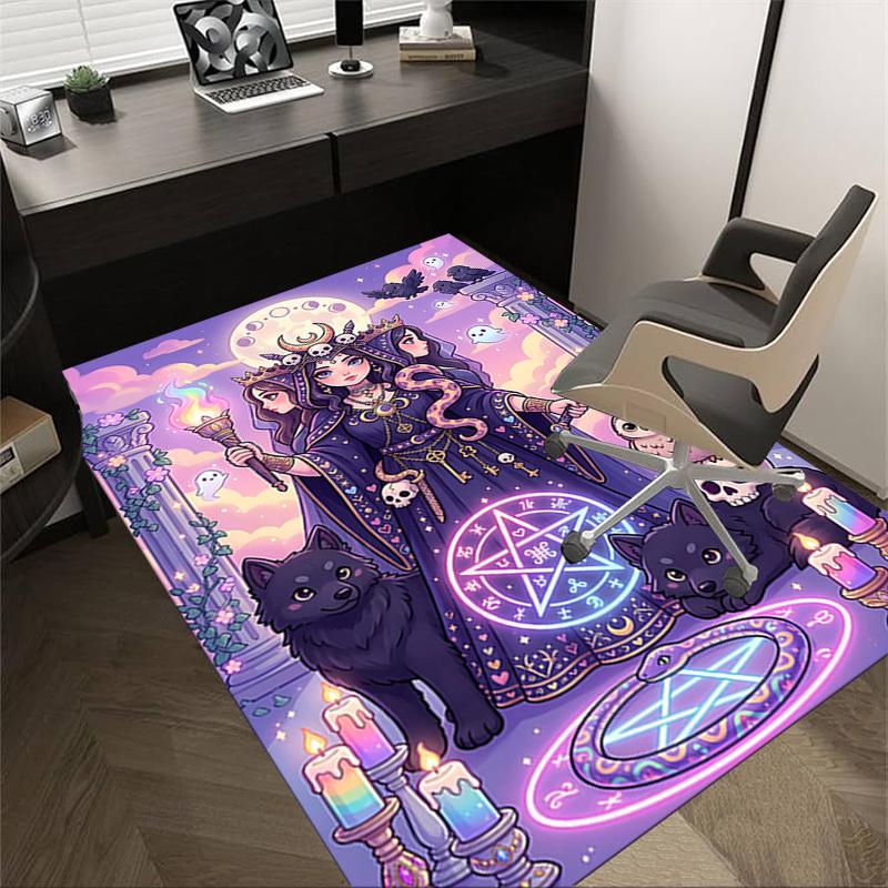 

1PC Witchcraft Magic Non-Slip Floor Carpet Compatible for Office&Living Room&Bedroom&Dining room - Soft & Pattern-G0371 60cm by 90cm