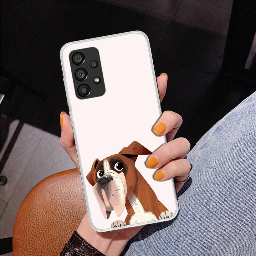 Pug Dog French Bulldog Phnoe Case for Samsung Galaxy A17 A37 A57 A16 A26 A36 A56 A15 A14 A13 A55 A54 A53 A35 A34 A33 A25 A24 A23