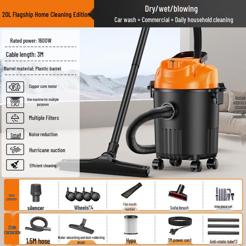 High-Power Industrial Suction Cleaner for Floors, Sofas, and Grouting