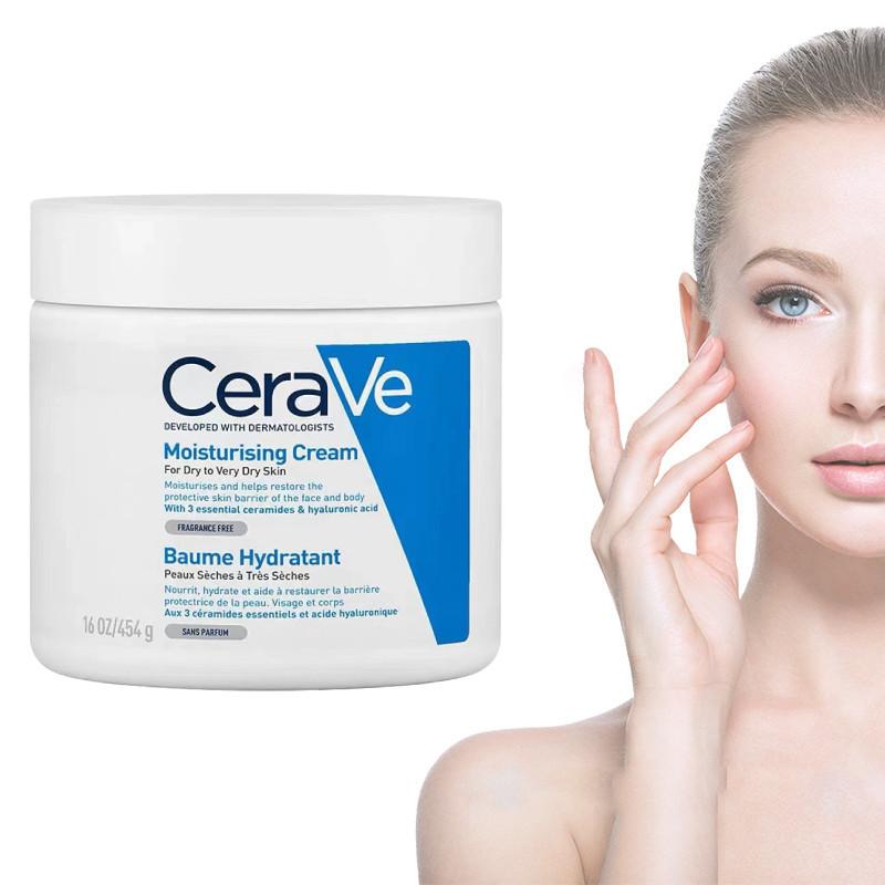 Cerave Hydrating Moisturizing Cream For All Skin Types Lightweight And Nourishing Formula