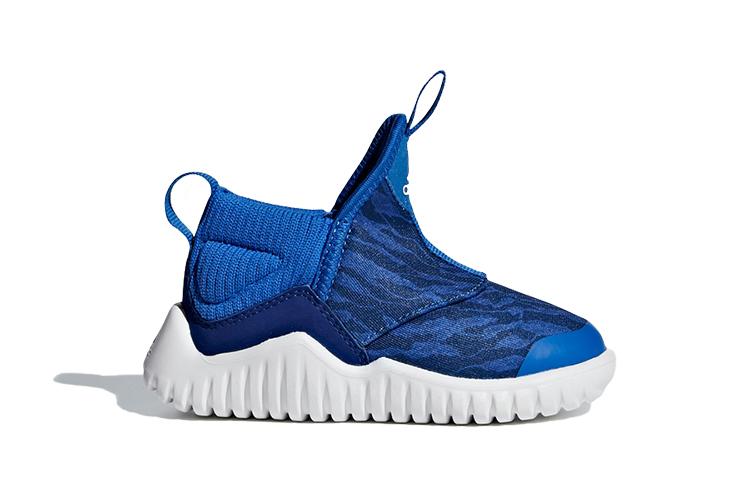 adidas Rapida Slip Resistant Low Top Toddler Shoes Blue White Infant And Toddler AH2537