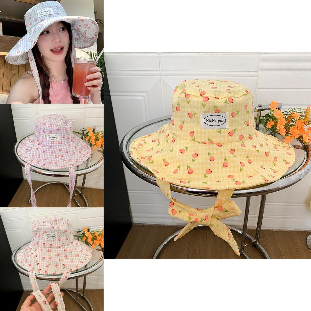 Chic Wide Brim Fisherman Hat For Women In Soft Pink Stylish Summer Sunshade